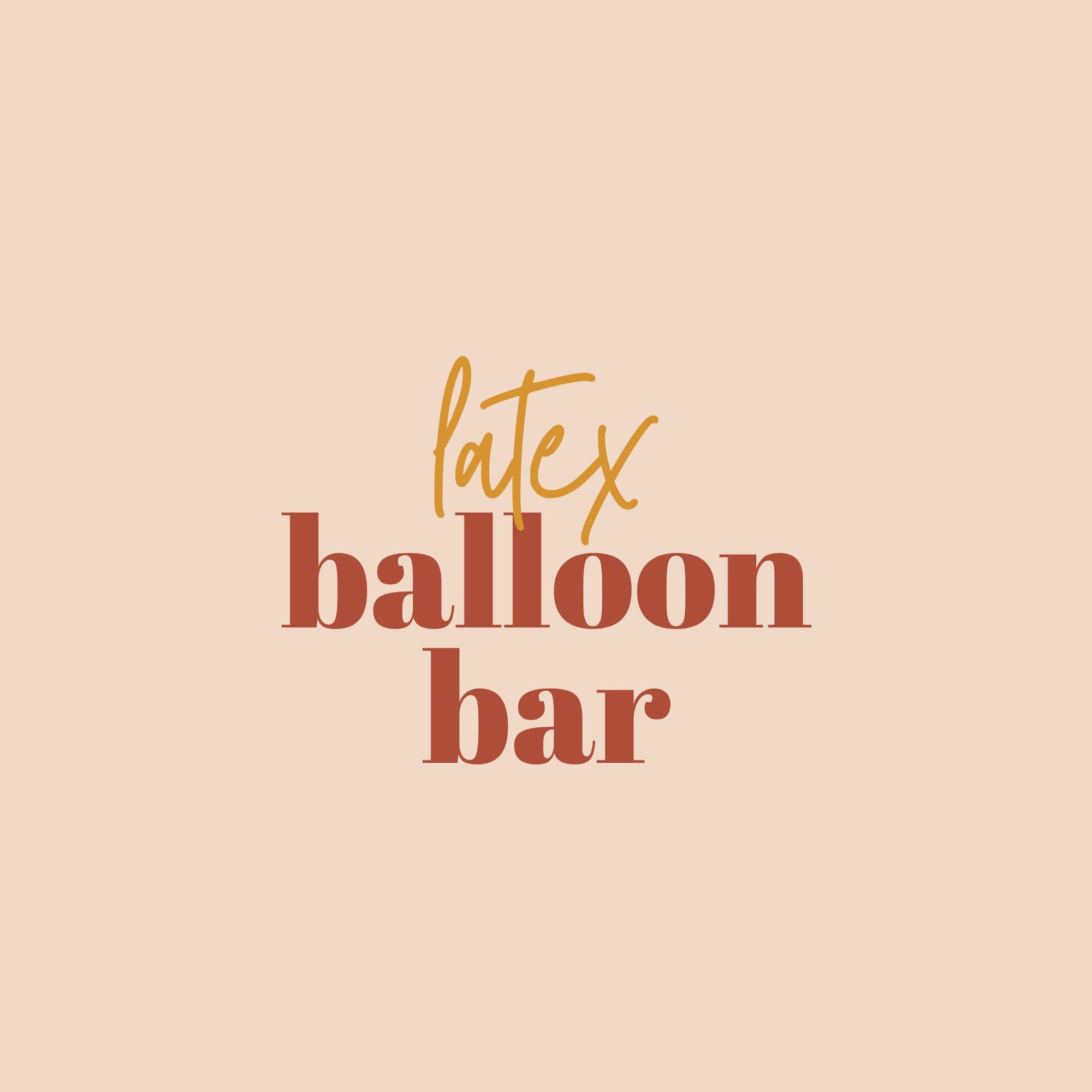 Balloon Bar - Latex