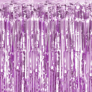 Fringe Backdrop Curtain - Lilac