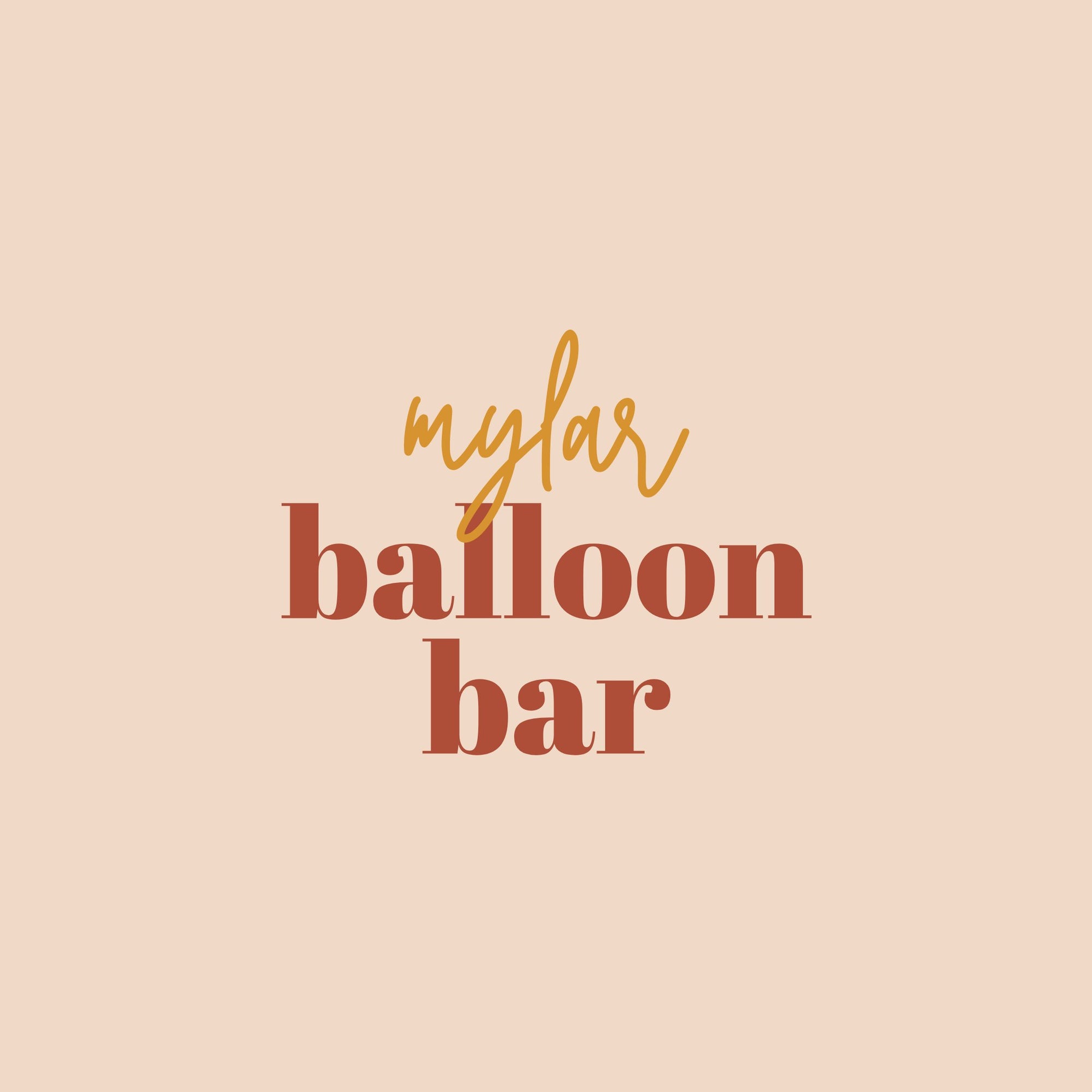 Balloon Bar - Mylar