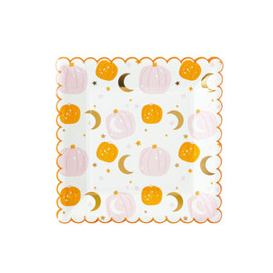 Star and Pumpkin Paper Plate Paper Plate - 8pk