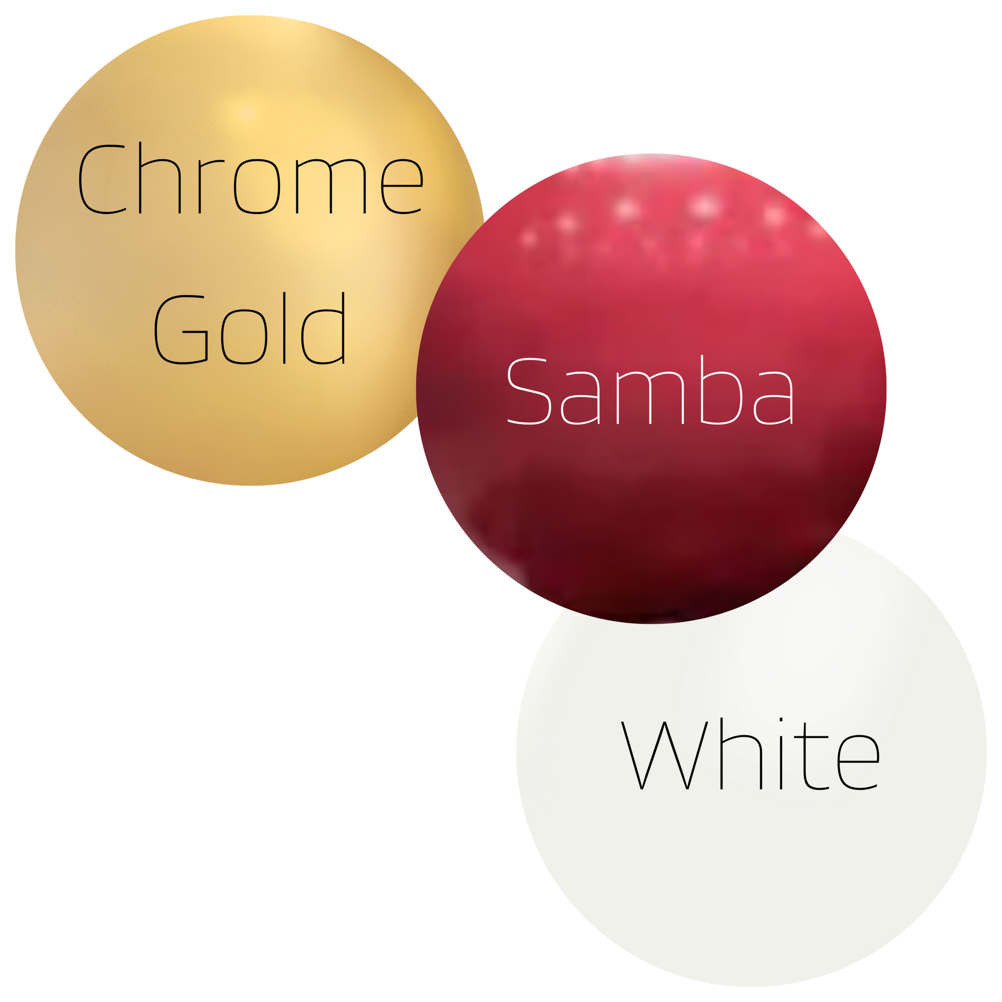 Grad Collection - Samba, White & Chrome Gold