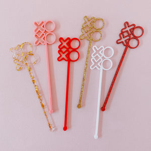 Valentines Stir Sticks Set - XOXO